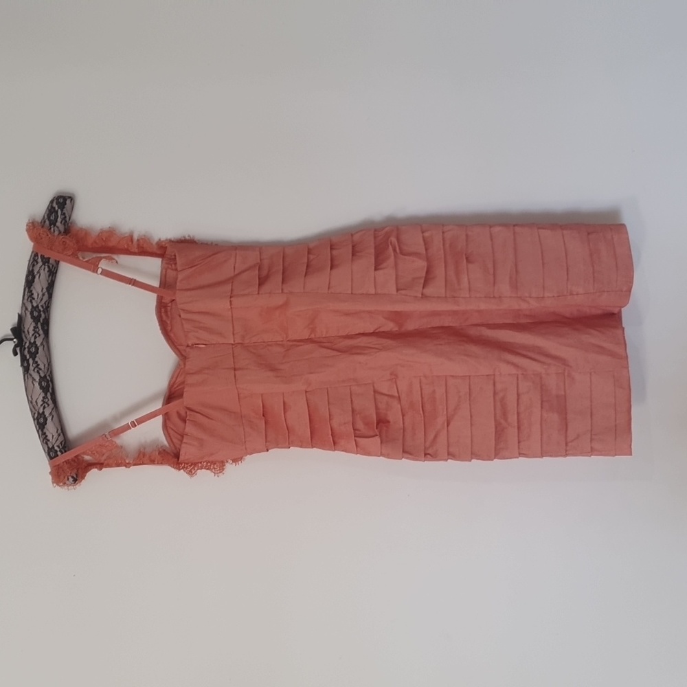 Apricot Lace Dress Size 10 approx - Picture 4 of 7